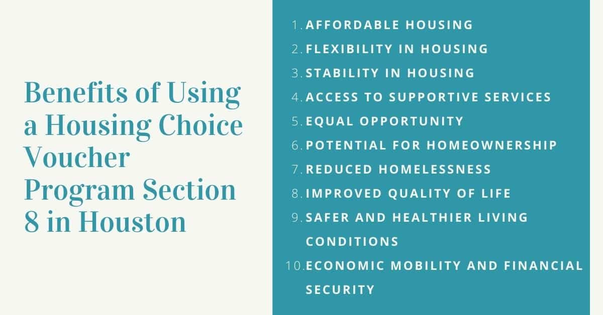 Benefits of Using a Housing Choice Voucher Program Section 8 in Houston