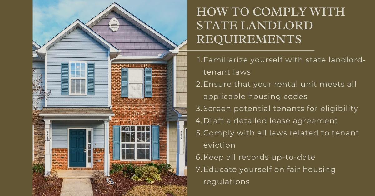 How to Comply With State Landlord Requirements