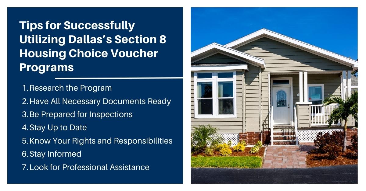 Tips for Successfully Utilizing Dallas’s Section 8 Housing Choice Voucher Programs