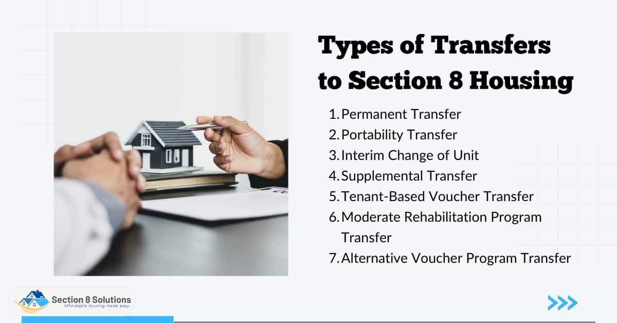 Types of Transfers to Section 8 Housing