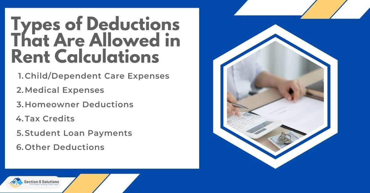 Types of Deductions That Are Allowed in Rent Calculations