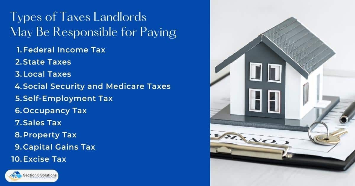Types of Taxes Landlords May Be Responsible for Paying